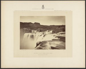 Shoshonen putoukset, Snake River, Idaho, näkymä putousten huipun ylitse