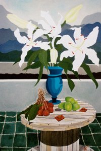 Lilja, lime ja litsi, 2004, öljy kankaalle