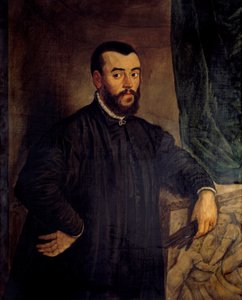 Andre Vesalen (Andreas Vesalius) (1514-1564), Kaarle V:n anatomin ja lääkärin muotokuva tekijältä Tiziano Vecelli