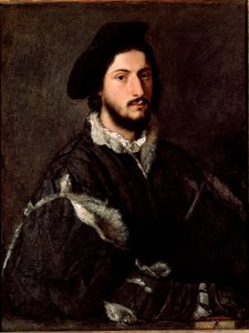 Vincenzo Mostin muotokuva Tiziano Vecellion maalaus Tizianiksi (n. 1490-1576) tekijältä Tiziano Vecelli