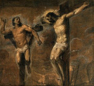 Kristus ja hyvä varas, noin 1565-1570.