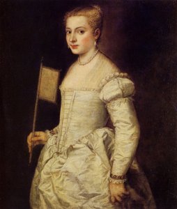 Valkoisen naisen muotokuva, noin 1561. tekijältä Titian