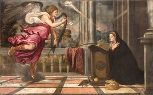 Ilmoitus, noin 1538-1539. tekijältä Titian