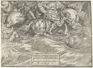Faaraon armeijan upottaminen Punaiseen mereen tekijältä Titian