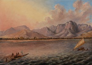 Mathwalta, Venua Levu Vitisa, Fidži, noin 1840 (öljy kankaalle) tekijältä Titian Ramsey Peale