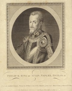 Espanjan kuningas Philip II tekijältä Tiziano Vecelli