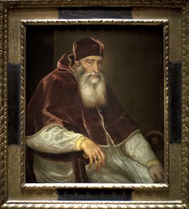 Paavi Paavali III (Alessandro Farnese tekijältä Tiziano Vecelli