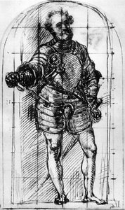 Luonnos Urbinon herttuan muotokuvaan, 1536, 1937 tekijältä Tiziano Vecelli