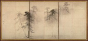 Pine Trees Parin kuusiosaisia taittoseinämiä vasemmalla, 1500-luku