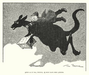 Niin nopea kuin se olikin, sen on täytynyt olla nopeampi (litho) tekijältä Tom Browne