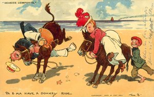 Merenrantamukavuudet (chromolitho) tekijältä Tom Browne