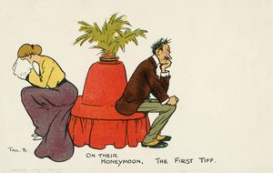 Ensimmäinen tiff (värilitografia) tekijältä Tom Browne