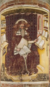 St Jerome, kirjoittanut Tommaso da Modena (1326-1379), San Nicolon kirkko, Treviso