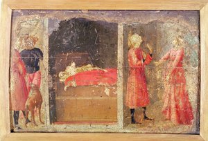 Story of St. Julian the Hospitaller (tempera paneelissa) tekijältä Tommaso Masaccio