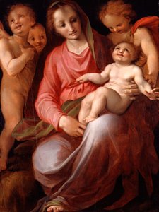 Madonna ja lapsi lapsen St Johnin kanssa, 1570. tekijältä Tommaso Manzuoli