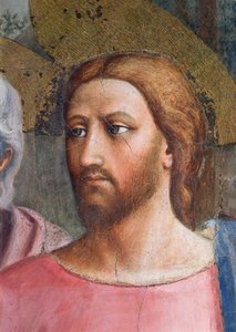 Tribute Money: Kristuksen pää, yksityiskohta, n. 1427 tekijältä Tommaso Masaccio