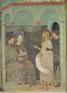 Johannes Kastaja nuhtelee Herodesta ja Herodiaa heidän aviorikoksestaan, 1435.