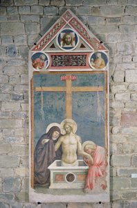 Huonekalut ja erilaiset esineet 1100- ja 1300-luvuilta tekijältä Tommaso Masolino da Panicale