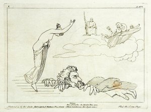 (2) Flaxman Ilias 1793, kaiverrettu 1795, 185 x 251 mm.