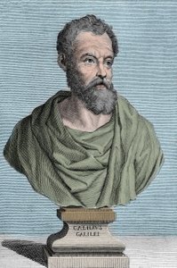 Muotokuva Galileo Galilei dit Galileesta, italialainen tähtitieteilijä (1564-1642), kaiverrus Tommaso Piroli (1752-1824) yksityiskokoelma