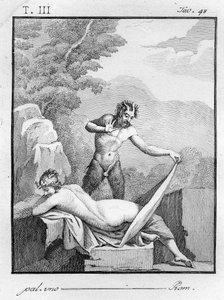 Satyr riisuu nymfin, 1804