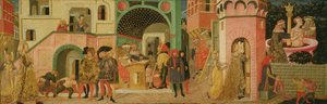 Susannan tarina, hääarkun etupaneeli, n.1450 (tempera paneelissa)