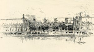 Tony Grubhoferin puutarha- ja metsätalouden paviljongit, 1900.