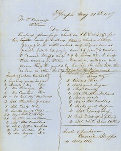 Kirje allekirjoitti Tootle & Jackson, Council Bluffs, W.P. Howard, St.Louis, 21. toukokuuta 1857 tekijältä Tootle and Jackson