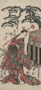 Kohtaus Shosasta (Dancing Act) tekijältä Torii Kiyohiro