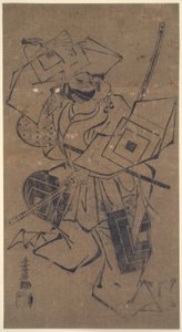 Ichikawa Danj?r? II aragoto-roolissa (karkea näytelmä) tekijältä Torii Kiyomasu