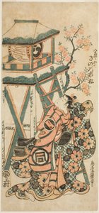 Tea Ac ja r Dr. Ichimatsu Sanogawa ja vanhempi Oshichi tekijältä Torii Kiyomasu II