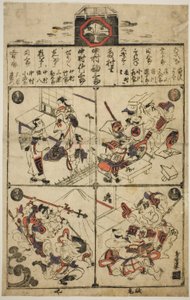 Playbill Ichimura-teatterille tekijältä Torii Kiyomasu I