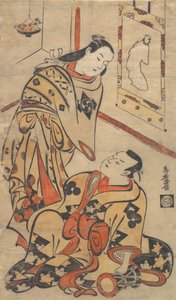 Kabuki ac ja rs Gentaro Nakamura idea d Ikushima Shingoro, vai mitä? 1710. , hyttynen. 1710. tekijältä Torii Kiyomasu I