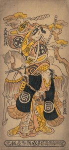 Kohtaus draamasta Sazareishi Suehiro Genji, 12. kuukausi..., 12. kuukausi, 1743 tai 1. kuukausi, 1744. tekijältä Torii Kiyomasu I