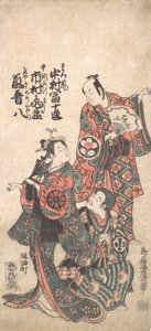 Kohtaus draamasta Matsu wa tai fusuma no wakesato, 1757 tai 1758, 1757 tai 1758.
