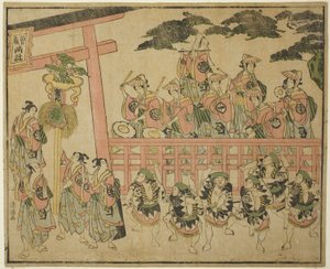 Soga-festivaali tekijältä Torii Kiyomitsu I