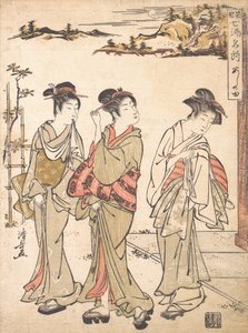Ashinoyun lähde Hakonessa, n. 1779. tekijältä Torii Kiyonaga
