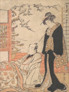 Iltalunta Bantossa, n. 1779. tekijältä Torii Kiyonaga
