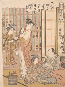 Unohtamalla Filial Piety, n. 1781. tekijältä Torii Kiyonaga