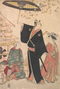 Ichikawa Yaozo III Sukerokun roolissa näytelmästä Yukari no Edo-sakura, joka tunnetaan myös nimellä..., tekijältä Torii Kiyonaga