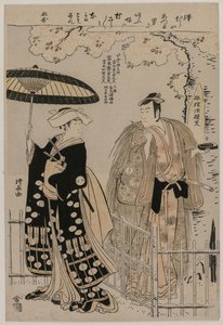 Sawamura Sojuro Hyvä suunnitelma d Arashimura Jiron kamferipuu Seiren suunnitelma d Ei mitään, 1786. tekijältä Torii Kiyonaga