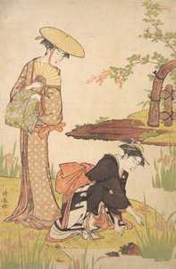 Iris Garden, n. 1784. tekijältä Torii Kiyonaga