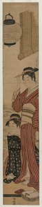Kaksi geishaa parvekkeella, 1782. tekijältä Torii Kiyonaga