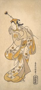 Monnosuke Ichikawa Apina mawashi tai apinamies, vai mitä? 1720-25. tekijältä Torii Kiyonobu I