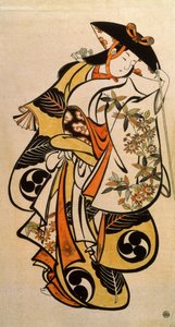 Miesnäyttelijä näyttelee naista, c1704-c1711