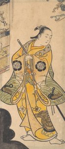 Näyttelijä samurai-nuorena, n. 1735.