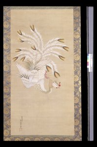 Phoenix, From Chinese Beauty, Phoenix And Peacock (muste ja väri silkillä)