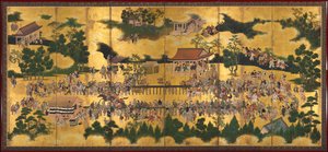 Hevoskilpailut Kamon pyhäkössä, 1615-50.