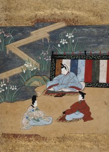 Kohtauksia Tales of Isestä Ise monogatari, 1700-luvun loppu.