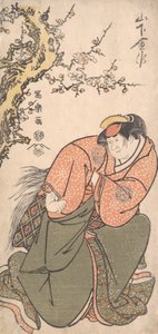 Näyttelijä Yamashita Kinshaku II Sadaton vaimona Iwate, 1794-95., 1794-99 tekijältä Toshusai Sharaku